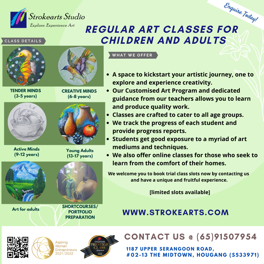 Regular Art Classess for Children and Adults
